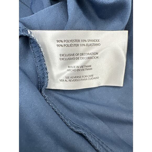 Eddie Bauer‎ Women's Blue & Black Print Sleeveless Racerback A-line Size small - Picture 9 of 10